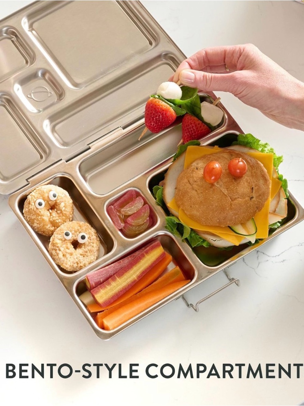 PlanetBox Stainless Steel Bento-Style Lunchbox - Selling with Black Case